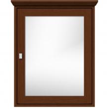 Strasser Woodenwork 57.595 - 24 X 6.5 X 31.5 Inset Med Cab Single Door 01-Square Pecan Cherry