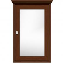 Strasser Woodenwork 57.600 - 19 X 6.5 X 31.5 Inset Med Cab Single Door 01-Square Pecan Cherry