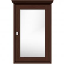 Strasser Woodenwork 57.603 - 19 X 6.5 X 31.5 Inset Med Cab Single Door 01-Square Choc Oak