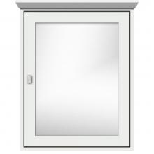 Strasser Woodenwork 57.597 - 24 X 6.5 X 31.5 Inset Med Cab Single Door 01-Square Powder Grey