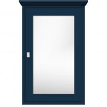 Strasser Woodenwork 58-864 - 19 X 6.5 X 31.5 Inset Med Cab Single Door 01-Square Lapis Night