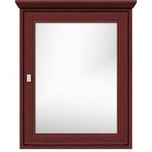 Strasser Woodenwork 57.257 - 24 X 6.5 X 31.5 Inset Med Cab Single Door Deco Miter Dk Cherry