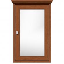 Strasser Woodenwork 57.245 - 19 X 6.5 X 31.5 Inset Med Cab Single Door Deco Miter Cinn Cherry