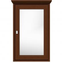 Strasser Woodenwork 57.560 - 19 X 6.5 X 31.5 Inset Med Cab Single Door Deco Miter Pecan Cherry