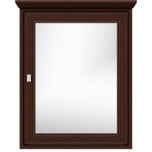 Strasser Woodenwork 57.237 - 24 X 6.5 X 31.5 Inset Med Cab Single Door Deco Miter Choc Cherry