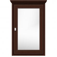 Strasser Woodenwork 57.235 - 19 X 6.5 X 31.5 Inset Med Cab Single Door Deco Miter Choc Cherry