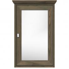 Strasser Woodenwork 85-053 - 19 X 6.5 X 31.5 Inset Med Cab Single Door Ogee Miter Dusky Oak