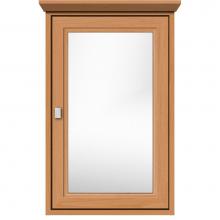 Strasser Woodenwork 57.445 - 19 X 6.5 X 31.5 Inset Med Cab Single Door Ogee Miter Nat Oak