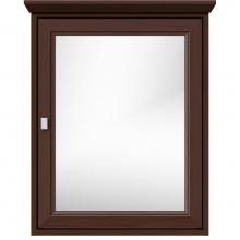 Strasser Woodenwork 57.579 - 24 X 6.5 X 31.5 Inset Med Cab Single Door Ogee Miter Choc Oak