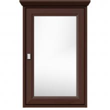 Strasser Woodenwork 57.584 - 19 X 6.5 X 31.5 Inset Med Cab Single Door Ogee Miter Choc Oak