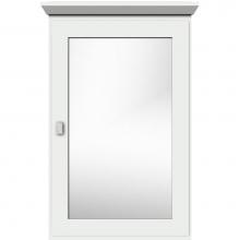 Strasser Woodenwork 70.748 - 19 X 6.5 X 31.5 Single Door Med Cab Square Powder Grey