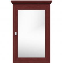 Strasser Woodenwork 70.946 - 19 X 6.5 X 31.5 Single Door Med Cab Deco Miter Dk Cherry