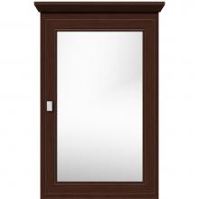 Strasser Woodenwork 70.934 - 19 X 6.5 X 31.5 Single Door Med Cab Deco Miter Choc Cherry