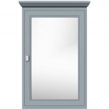 Strasser Woodenwork 70.937 - 19 X 6.5 X 31.5 Single Door Med Cab Deco Miter Silver Oak