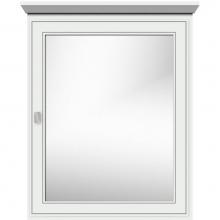 Strasser Woodenwork 70.900 - 24 X 6.5 X 31.5 Single Door Med Cab Deco Miter Powder Grey