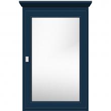 Strasser Woodenwork 58-890 - 19 X 6.5 X 31.5 Single Door Med Cab Deco Miter Lapis Night