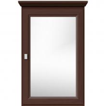 Strasser Woodenwork 70.852 - 19 X 6.5 X 31.5 Single Door Med Cab Ogee Miter Choc Oak