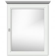 Strasser Woodenwork 70.810 - 24 X 6.5 X 31.5 Single Door Med Cab Ogee Miter Powder Grey