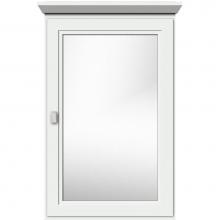 Strasser Woodenwork 70.855 - 19 X 6.5 X 31.5 Single Door Med Cab Ogee Miter Powder Grey