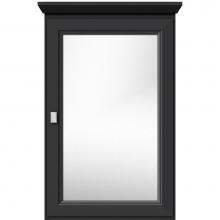 Strasser Woodenwork 70.850 - 19 X 6.5 X 31.5 Single Door Med Cab Ogee Miter Sat Black