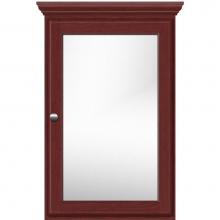 Strasser Woodenwork 76.069 - 19 X 6.5 X 31.5 Single Door Med Cab Round Dk Cherry