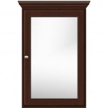 Strasser Woodenwork 76.156 - 19 X 6.5 X 31.5 Single Door Med Cab Round Choc Cherry