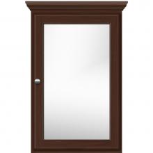 Strasser Woodenwork 70.715 - 19 X 6.5 X 31.5 Single Door Med Cab Round Choc Oak