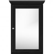 Strasser Woodenwork 70.716 - 19 X 6.5 X 31.5 Single Door Med Cab Round Midnight Oak