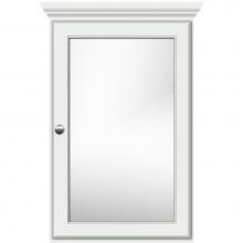 Strasser Woodenwork 70.718 - 19 X 6.5 X 31.5 Single Door Med Cab Round Powder Grey