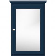 Strasser Woodenwork 58-919 - 19 X 6.5 X 31.5 Single Door Med Cab Round Lapis Night