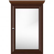 Strasser Woodenwork 76.163 - 19 X 6.5 X 31.5 Single Door Med Cab Classic Miter Choc Cherry