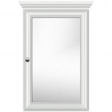 Strasser Woodenwork 70.766 - 19 X 6.5 X 31.5 Single Door Med Cab Classic Miter Powder Grey