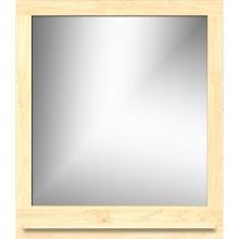 Strasser Woodenwork 78.802 - 30 X 4.5 X 33.5 Framed Mirror Non-Bev Square Nat Maple W/Shf
