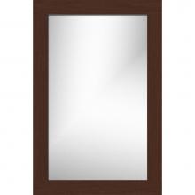 Strasser Woodenwork 78.416 - 19.5 X .75 X 29.5 Framed Mirror Non-Bev Square Choc Oak