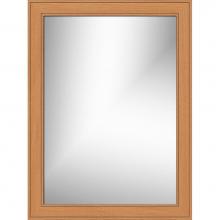 Strasser Woodenwork 78.449 - 24 X .75 X 32 Framed Mirror Non-Bev Deco Miter Nat Oak