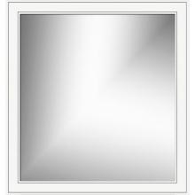 Strasser Woodenwork 78.436 - 30 X .75 X 32 Framed Mirror Non-Bev Deco Miter Sat White