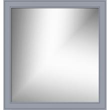 Strasser Woodenwork 78.442 - 30 X .75 X 32 Framed Mirror Non-Bev Deco Miter Sat Silver