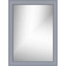 Strasser Woodenwork 78.456 - 24 X .75 X 32 Framed Mirror Non-Bev Deco Miter Sat Silver