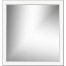 Strasser Woodenwork 78.769 - 30 X .75 X 32 Framed Mirror Non-Bev Round Sat White