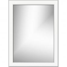 Strasser Woodenwork 78.776 - 24 X .75 X 32 Framed Mirror Non-Bev Round Sat White