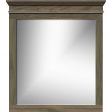 Strasser Woodenwork 85-033 - 32.5 X 2.25 X 35 Crowned Mirror Non-Bev Square Dusky Oak