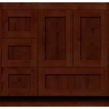 Strasser Woodenwork 01-323 - 36 X 18 X 34.5 Simplicity Vanity Shaker Dark Alder Lh