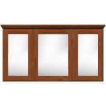 Strasser Woodenwork 01-867 - 48 X 6.5 X 27 Simplicity Med Tri-View Sq/Mir Medium Alder