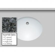 Strasser Woodenwork 67.205.0 - 31 X 22 X 1.25 Countertop Granite Blue Pearl Oval White