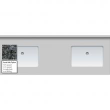 Strasser Woodenwork 68.705.0 - 61 X 22 X 1.25 Countertop Granite Blue Pearl 2X Rect White