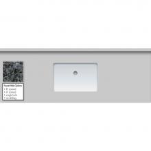 Strasser Woodenwork 68.605.8 - 61 X 22 X 1.25 Countertop Granite Blue Pearl Rect White