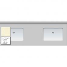 Strasser Woodenwork 68.728.0 - 61 X 22 X 1.25 Countertop Quartz Botticcino 2X Rect White