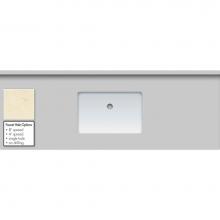 Strasser Woodenwork 68.132.8 - 61 X 22 X 1.25 Countertop Quartz Dreamy Marfil Rect White