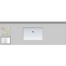 Strasser Woodenwork 68.880.8 - 61 X 22 X 1.25 Countertop Quartz Via Augusta Rect White