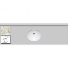 Strasser Woodenwork 69.852.8 - 61 X 19 X 1.25 Countertop Quartz Sangda Falls Oval White